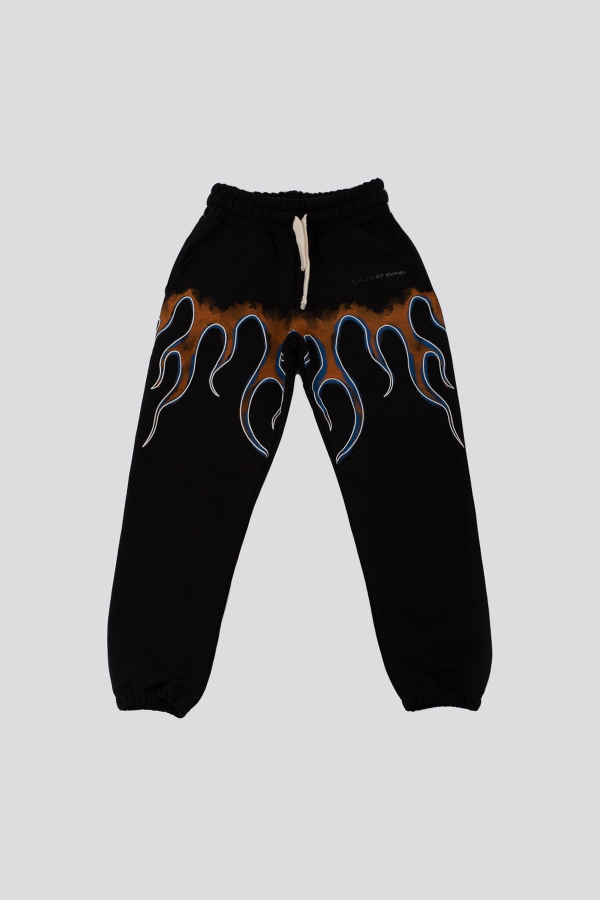 Vision Of Super -vos- Orange Black Flames Sweatpants For Boys - 1