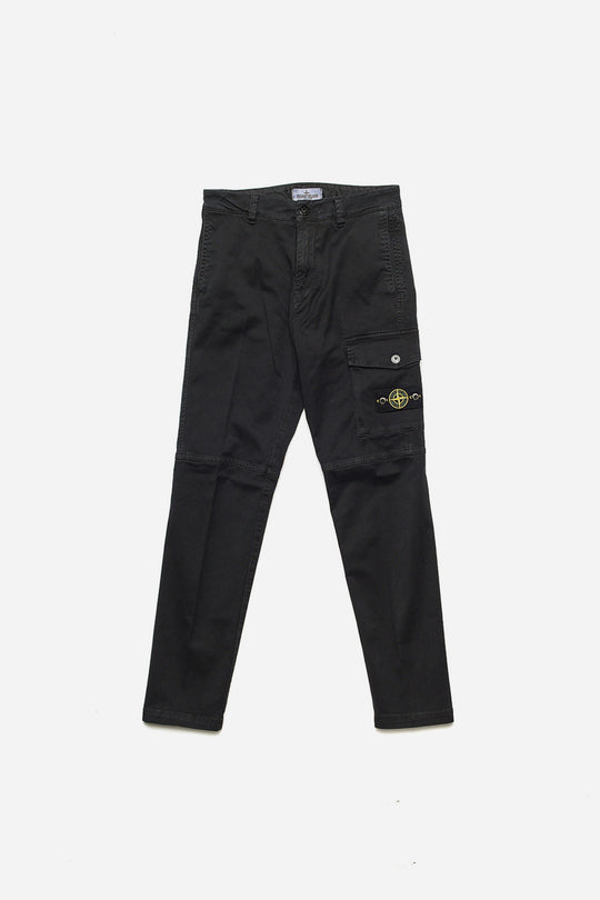 Stone Island Black Chinos Pocket Trousers for Boys