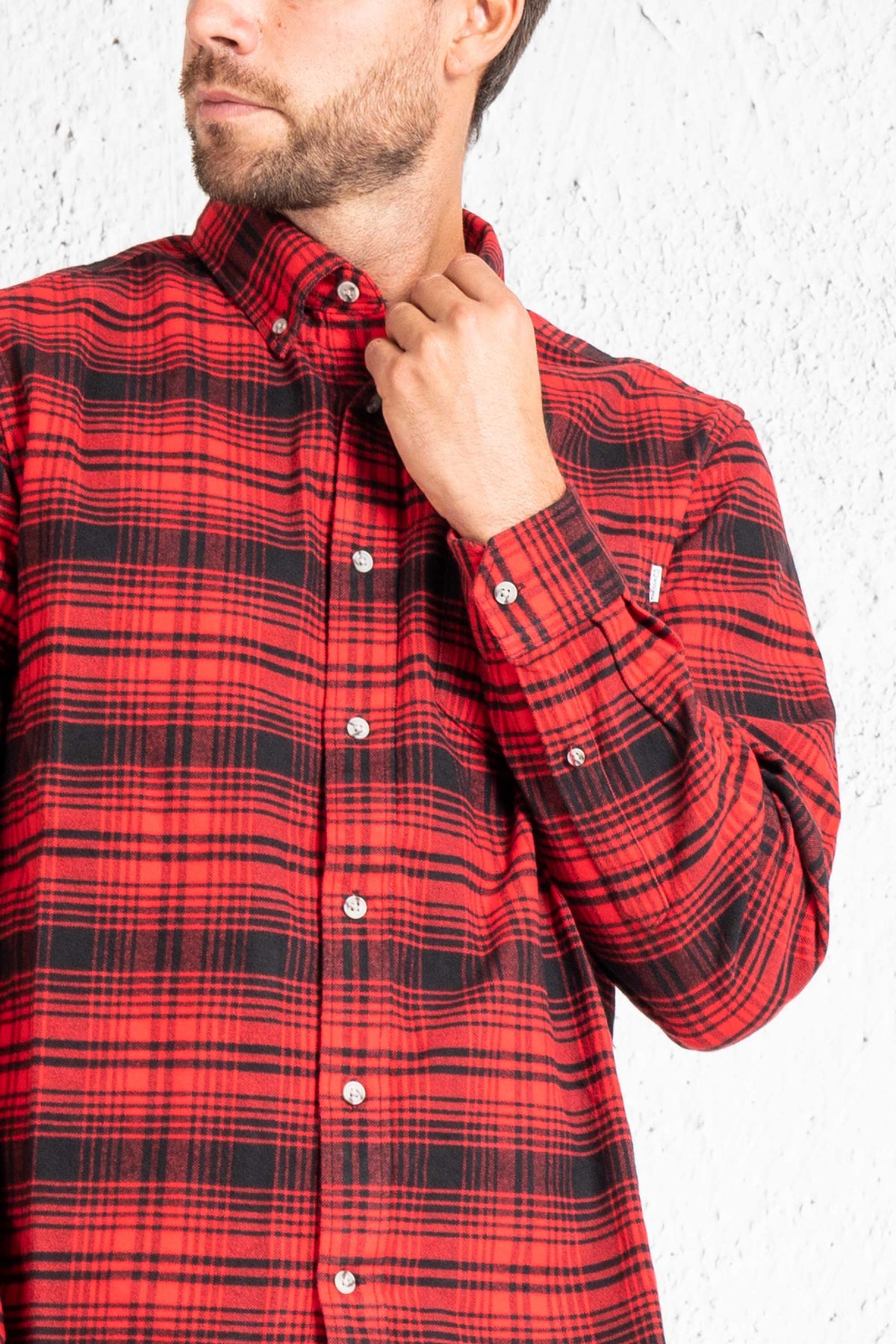 Woolrich Camicia Traditional Flannel Rosso Uomo - 4