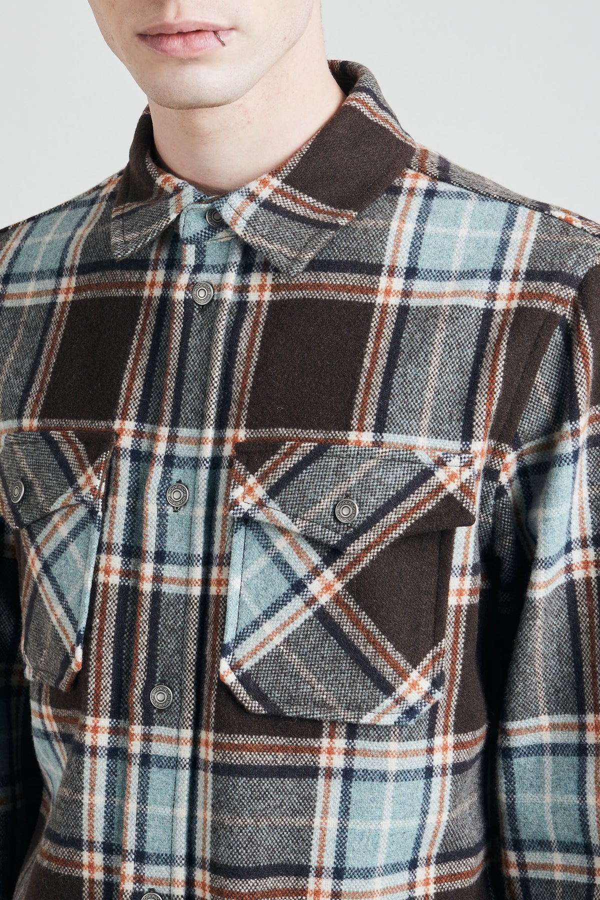 Woolrich Camicia Over Alaskan Melton Uomo - 2