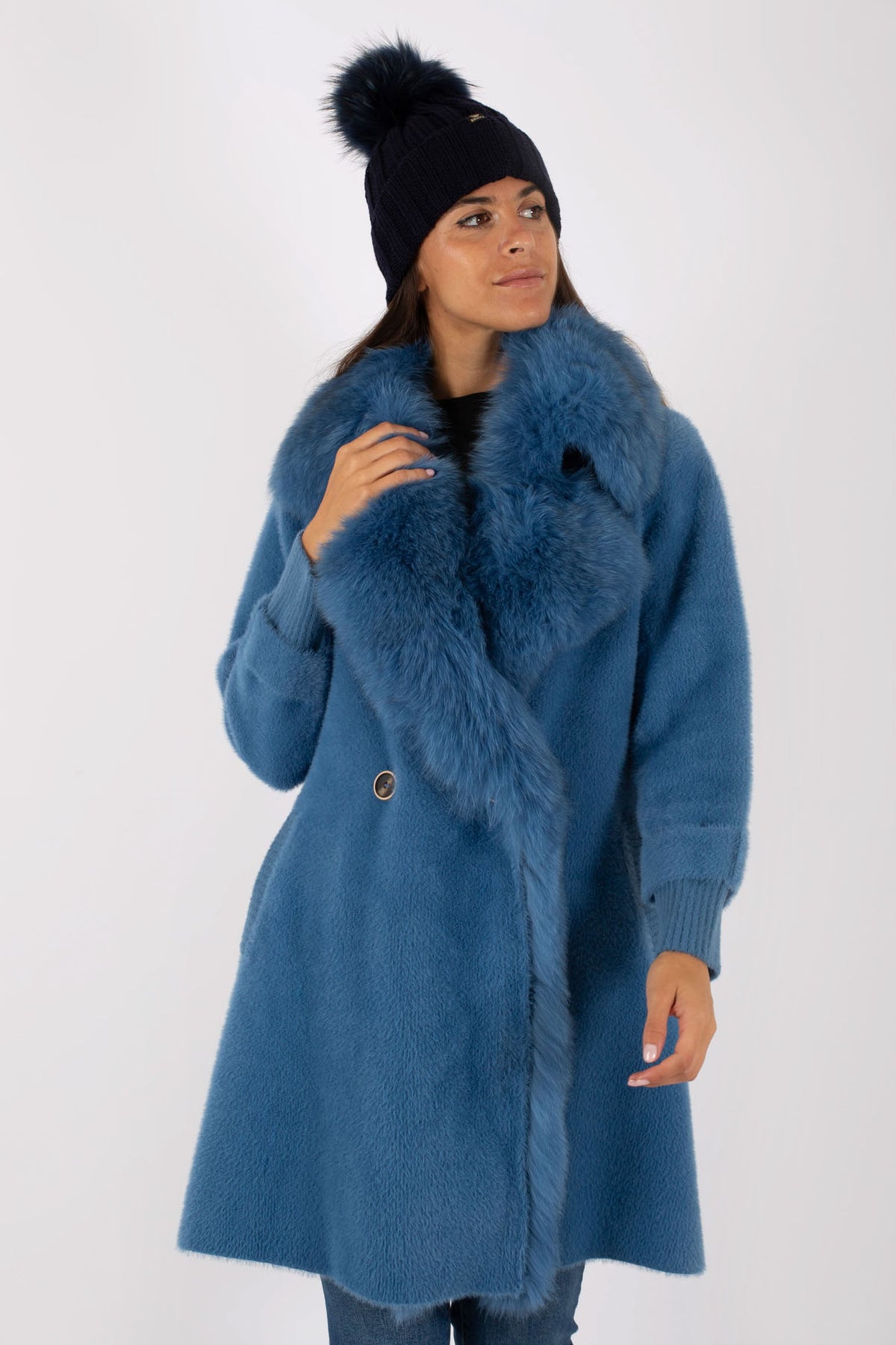 Regina Cuffia Coste Basic Fox Mur Blu Donna - 3