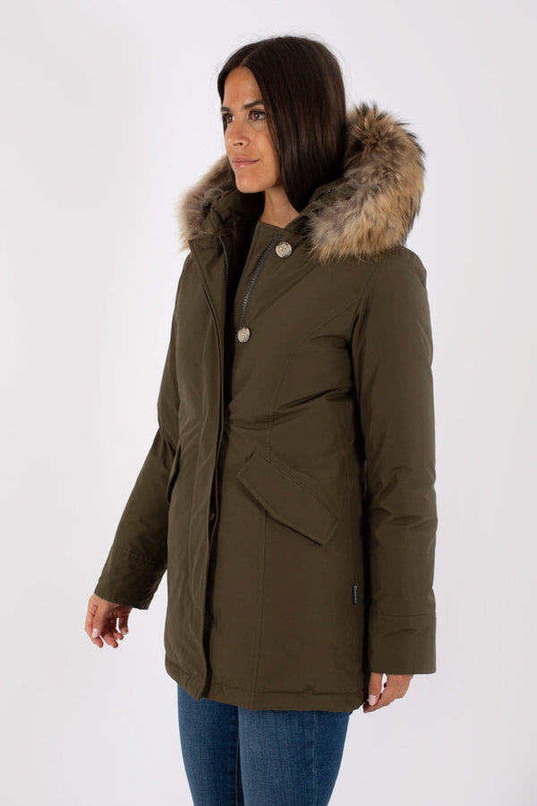 Woolrich Arctic Parka 2 Tasche Verde Donna - 3