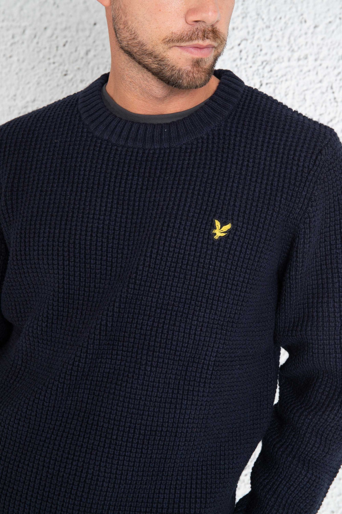 Lyle & Scott Pull G/c Punto Pannocchia Blu Uomo - 5