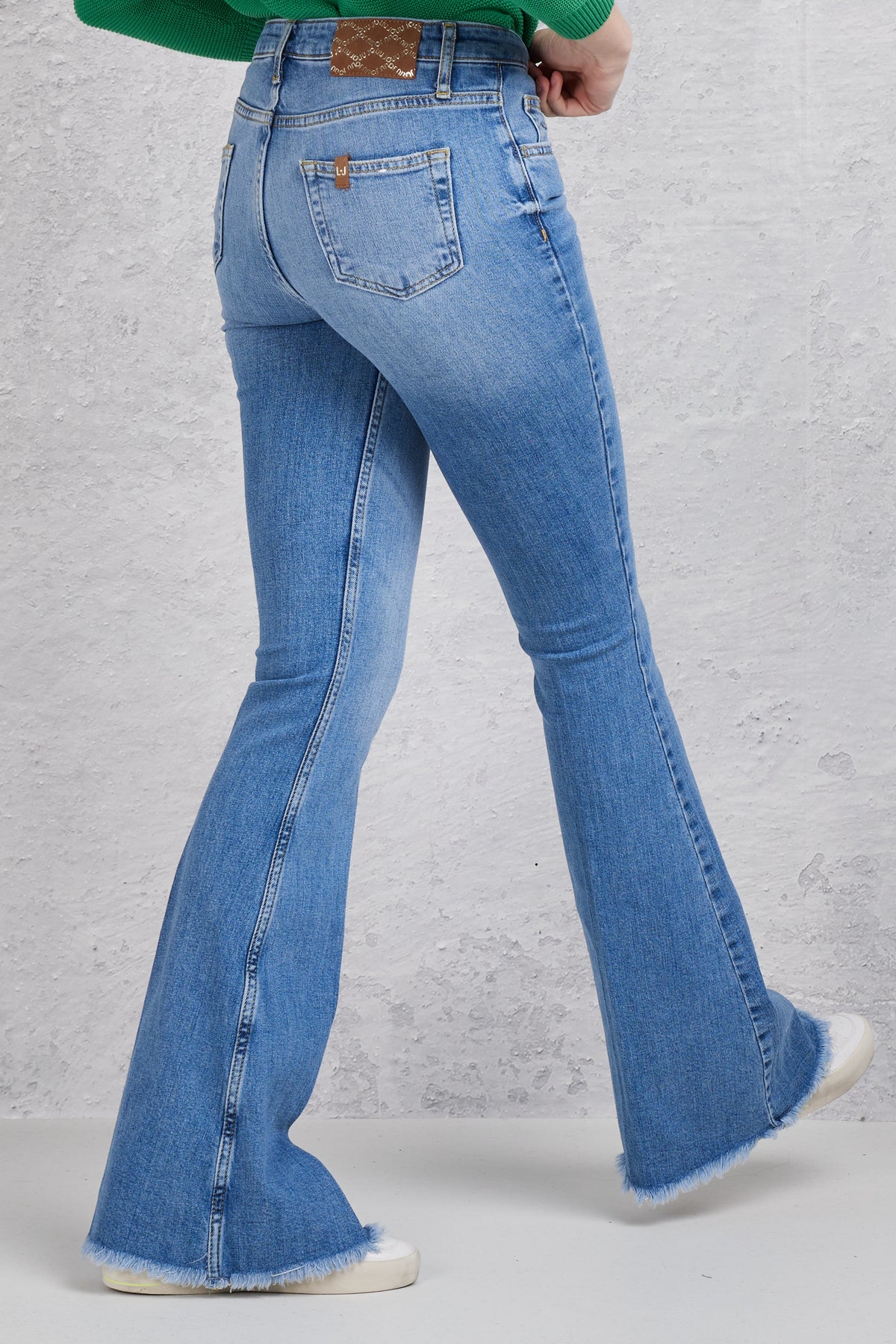 Liu Jo Jeans Bottom Up Cropped Blu Donna - 6