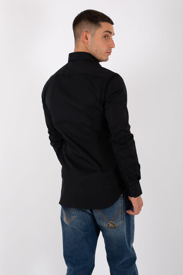 Xacus Classic Stretch Shirt Black Men - 4