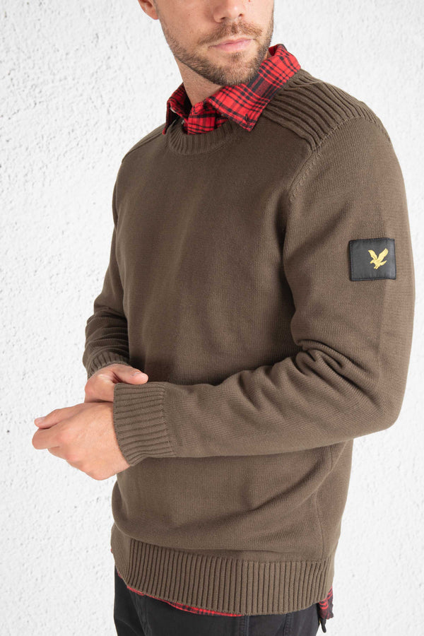 Lyle & Scott Pull Girocollo Verde Uomo - 5