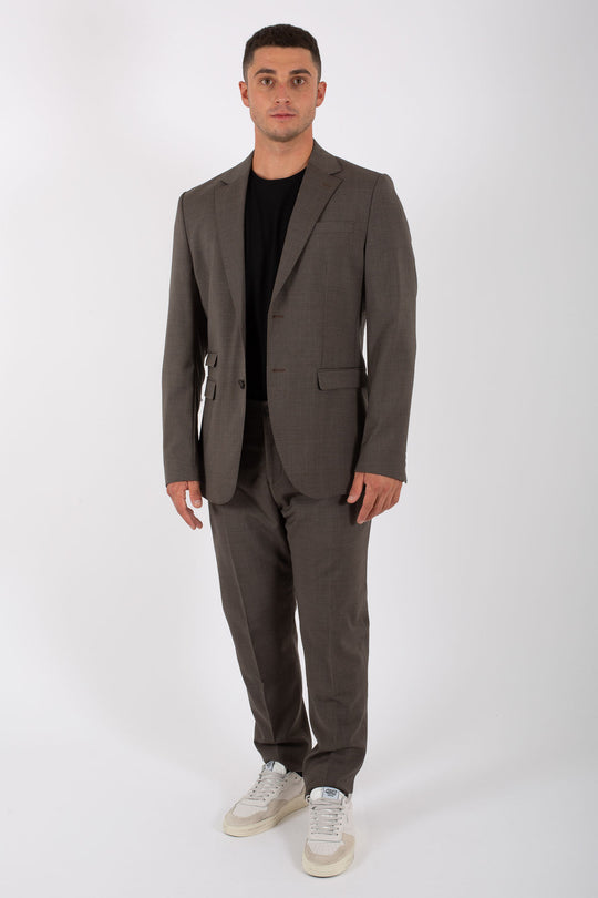 Selected Blazer Wool Marzotto Noos Brown Men