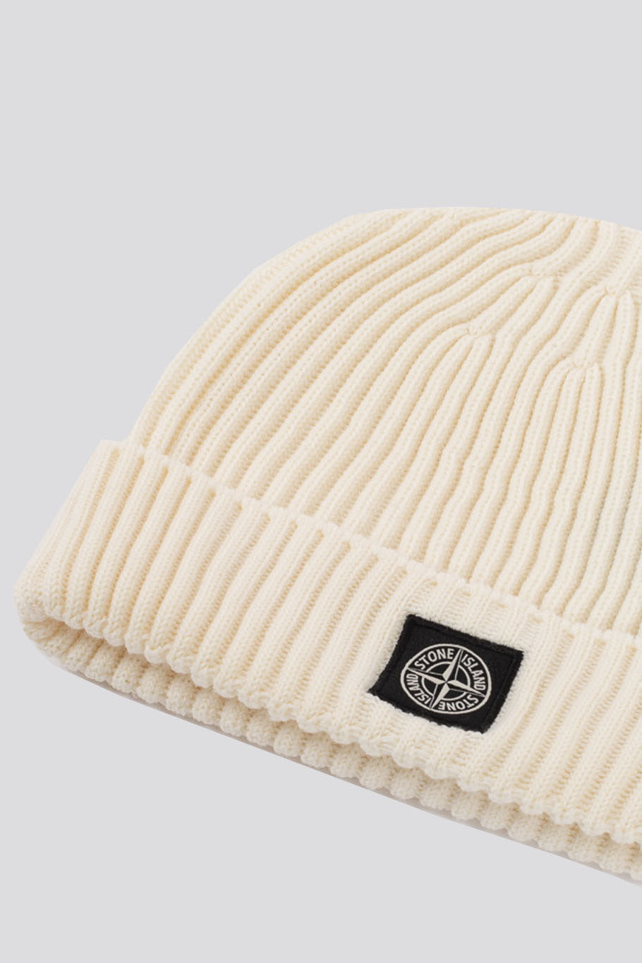 Stone Island Pure Wool Ribbed Beanie for Boys - 2