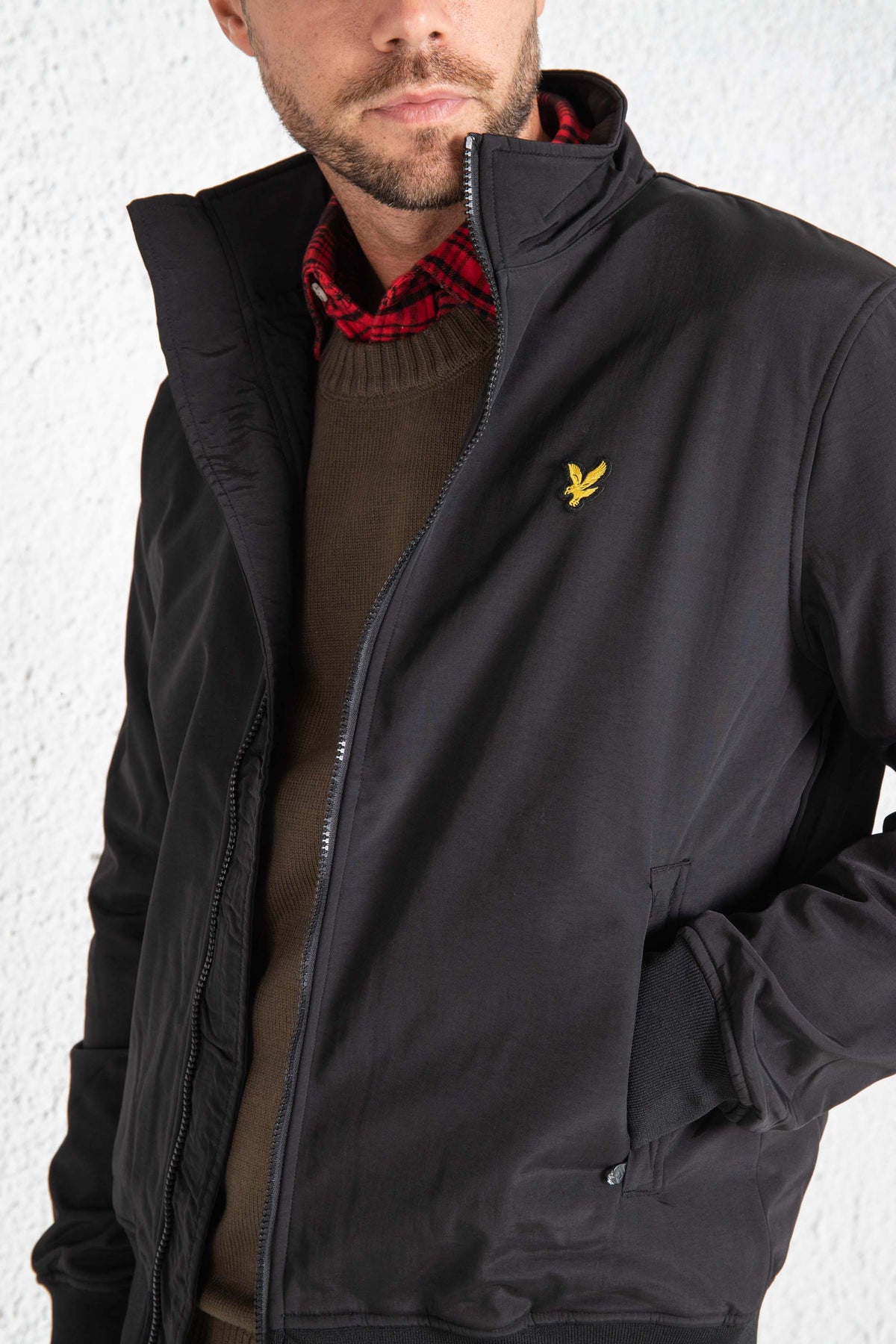 Lyle & Scott Soft Shell Jacket Nero Uomo - 1