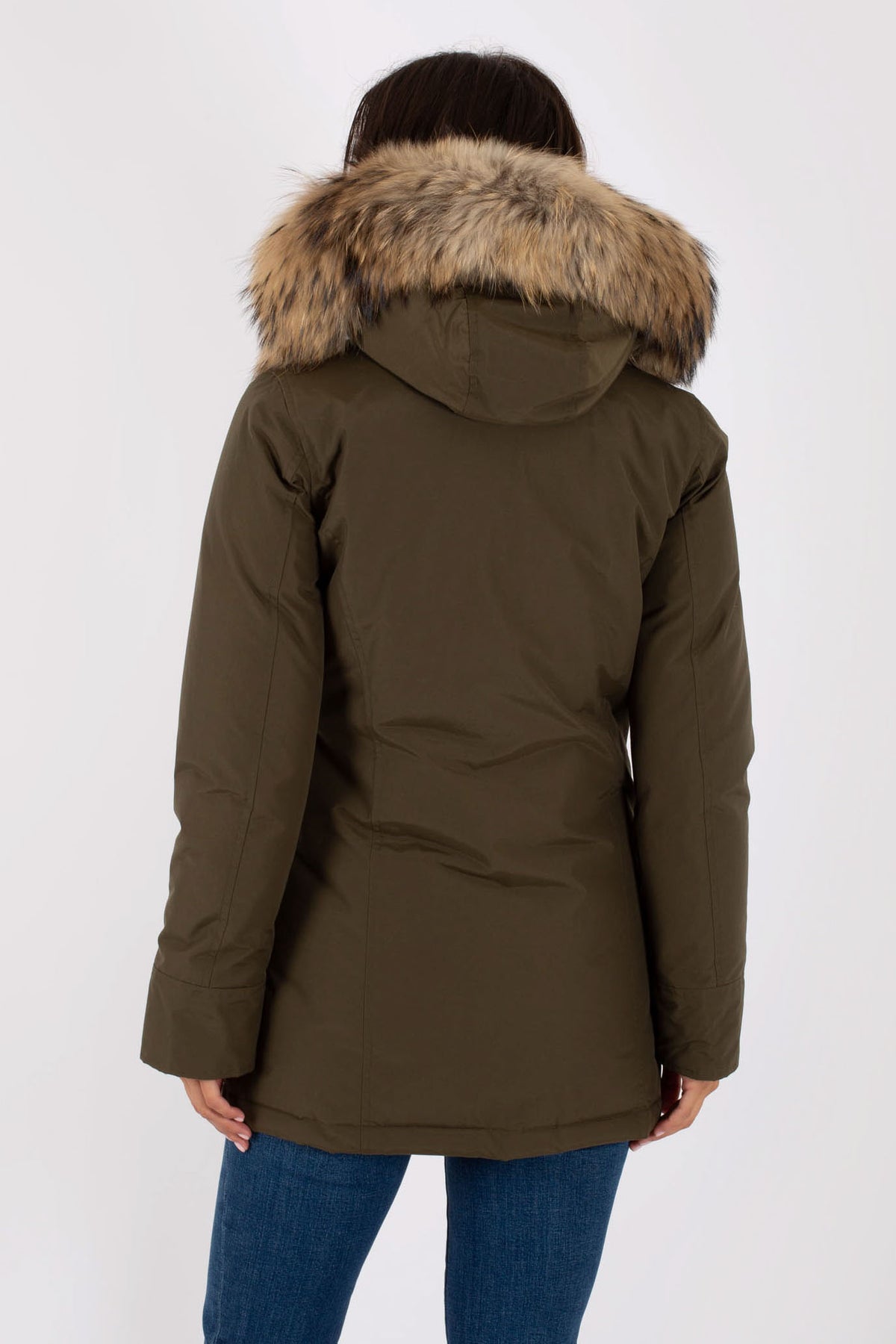 Woolrich Arctic Parka 2 Tasche Verde Donna - 2