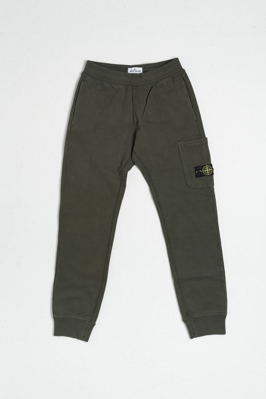 Stone Island Cargo Sweat Pants Green Child