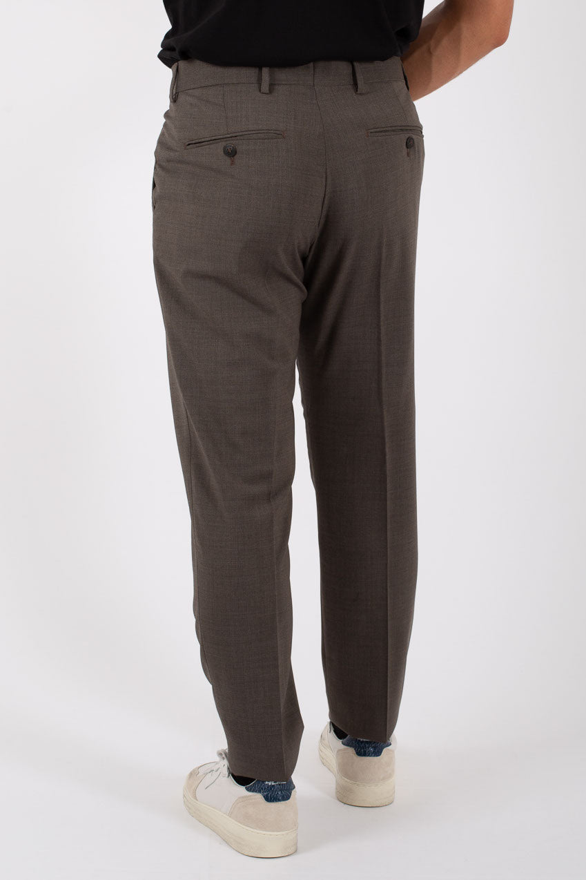 Selected Marzotto Noos Wool Trousers Brown Men - 5