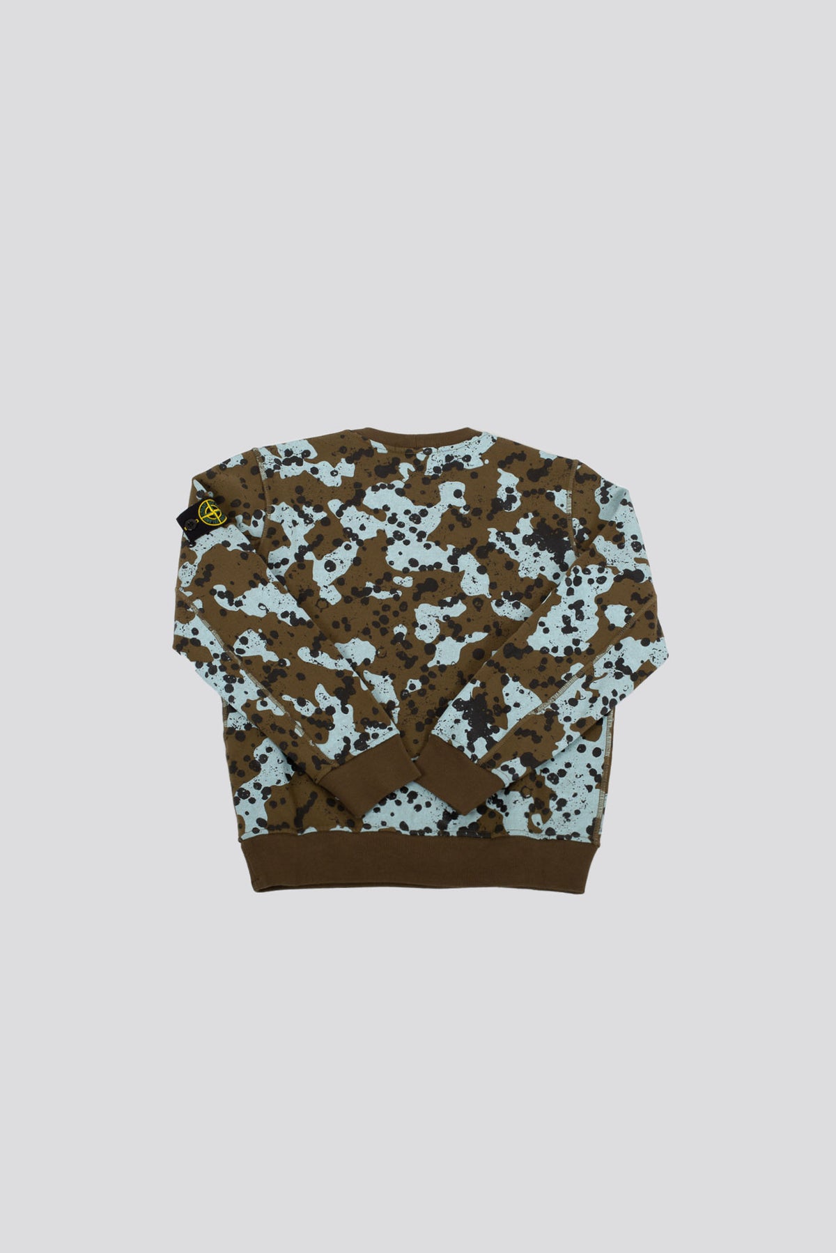 Stone Island Green Camouflage Crewneck Sweatshirt for Boys - 2