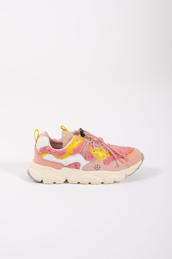 Flower Mountain Sneakers Eco Calf/teddy Pink for Girls - 1