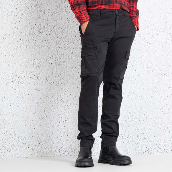 Lyle & Scott Pantalone Cargo Nero Uomo - 6