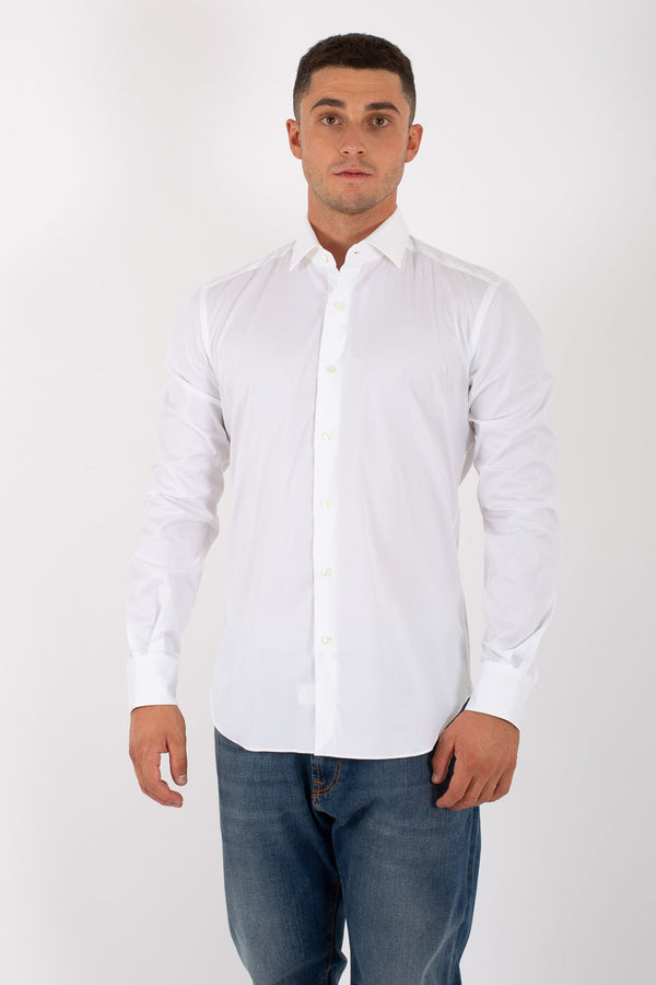 Xacus Camicia Classica Stretch Bianco Uomo - 2