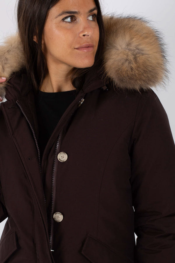 Woolrich Arctic Parka 2 Pockets Brown Women - 2