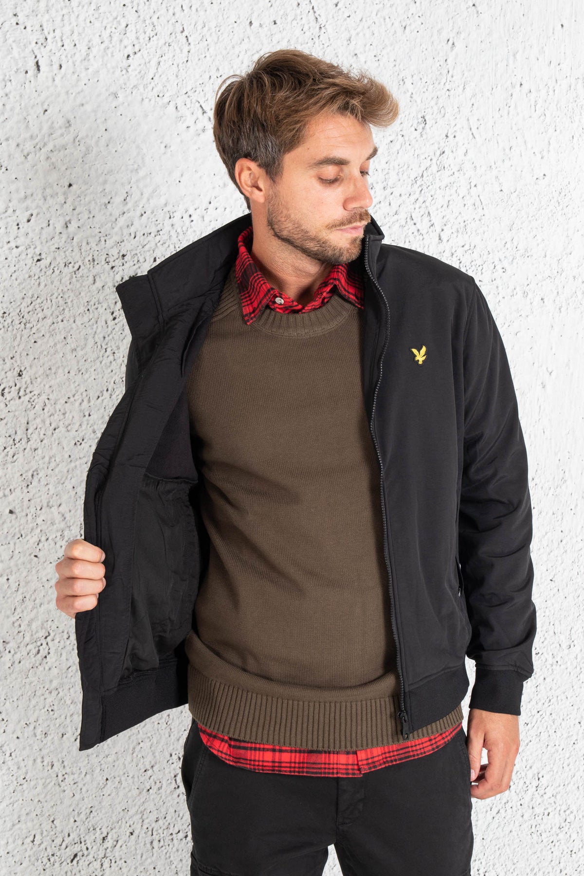 Lyle & Scott Soft Shell Jacket Nero Uomo - 5