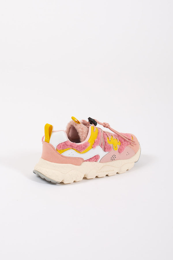 Flower Mountain Sneakers Eco Calf/teddy Pink for Girls - 3