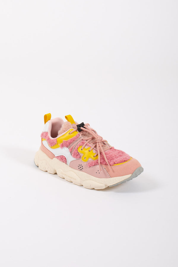 Flower Mountain Sneakers Eco Calf/teddy Pink for Girls - 2