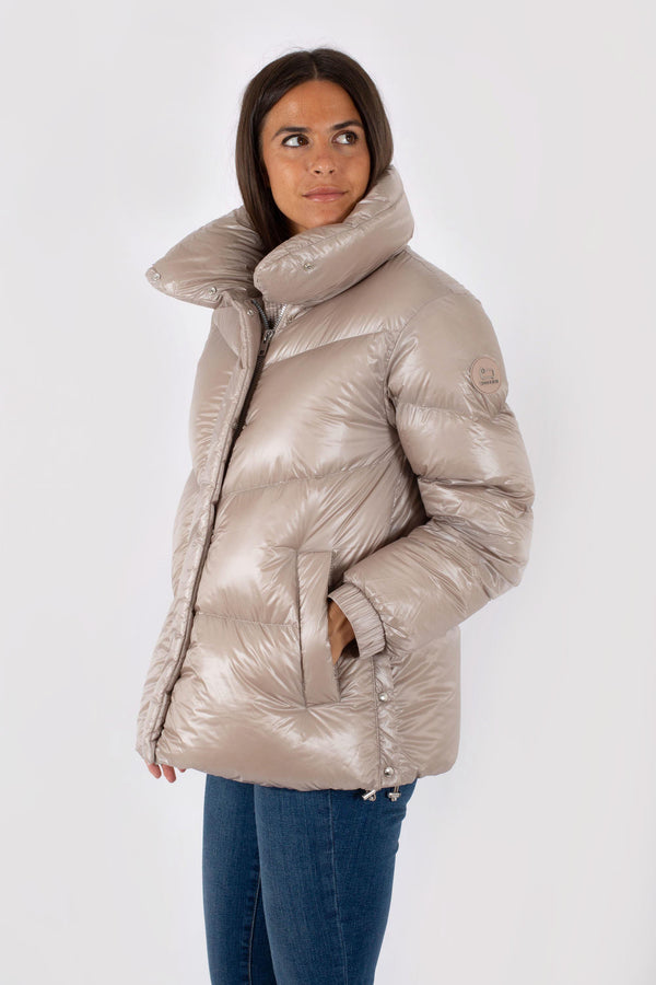 Woolrich Aliquippa Puffer Grigio Donna - 1