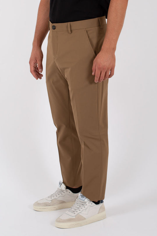 Selected Pantalone Slim Flex Noos Marrone Uomo