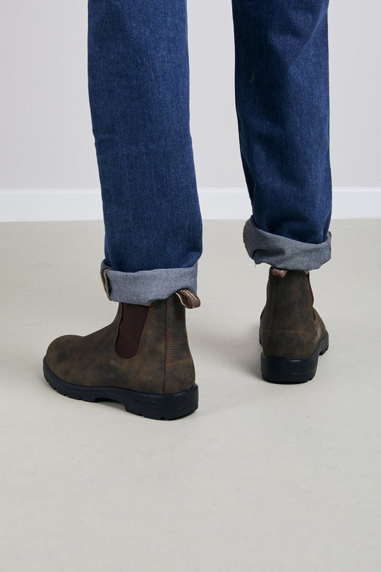 Blundstone Boot Rustic Brown Leather Brown Men