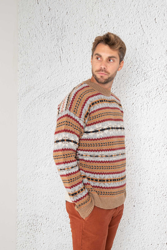 Woolrich Fair Isle Men's Crew Neck Pullover