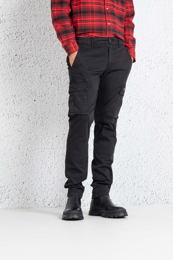 Lyle & Scott Pantalone Cargo Nero Uomo - 1